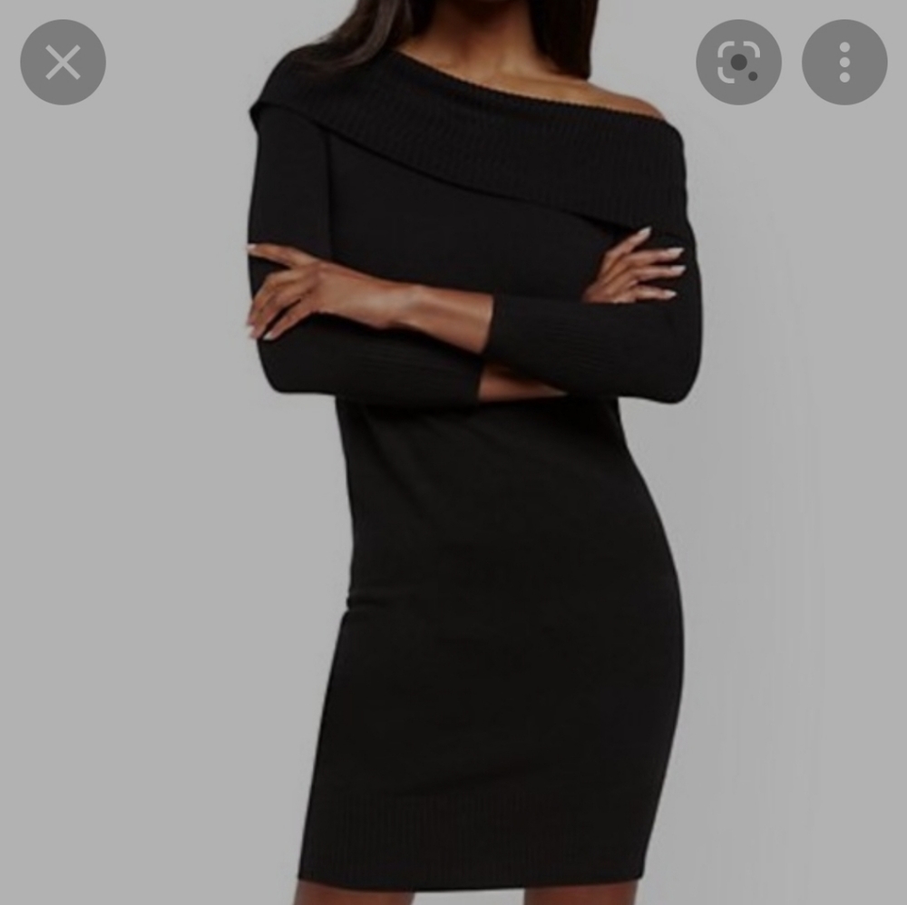 New York & Co. Black Sweater Dress